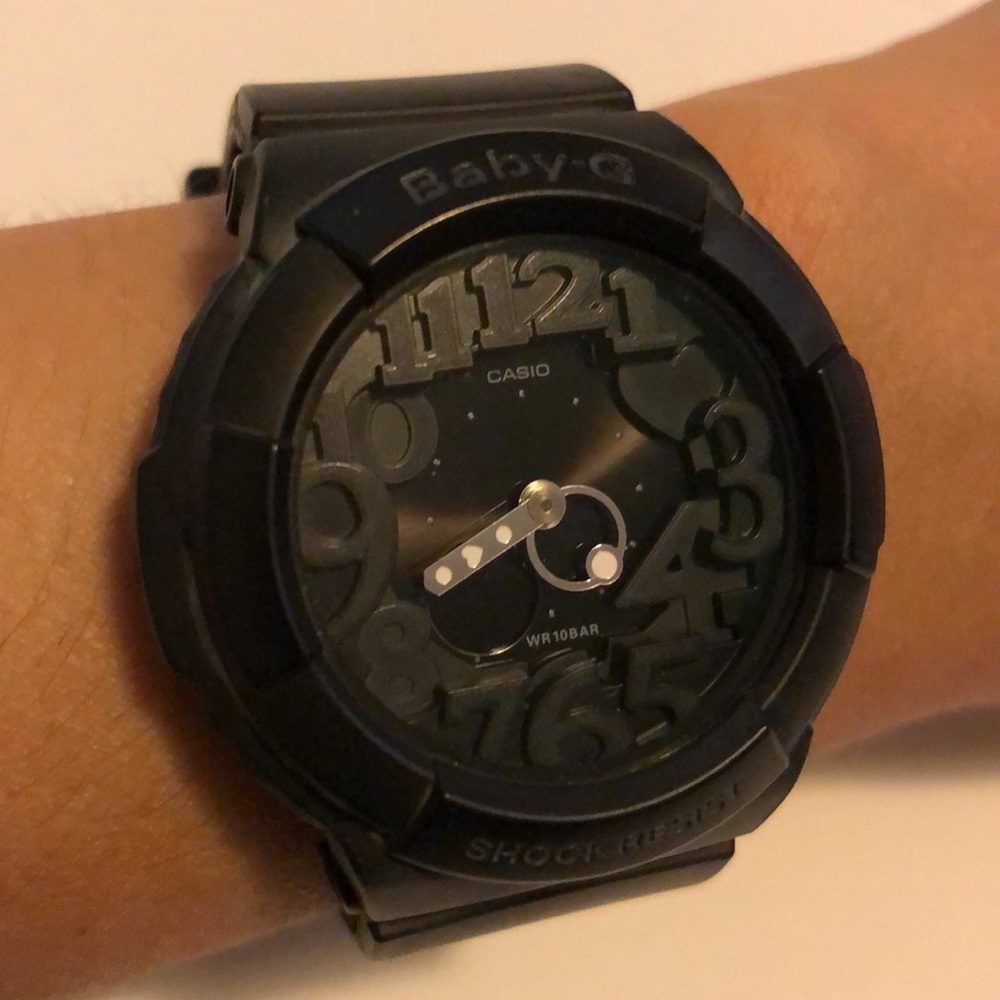 Baby-G black watch illuminates G-Shock